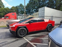 Cybertruck PreCut Paint Protection Film PET Vinyl Wrap Color Change Vermin Red
