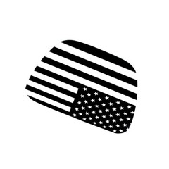Rear Back Window American Flag Black Sticker Fit For Toyota Supra 2019-2022
