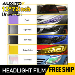 Fit For Headlight Taillamp Transparent Yellow Lens Vinyl Protection Film 12″x72″