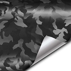 VVivid 2022 VVivid+ Black Stealth Medium Camo Vinyl Car Wrap Film | V504