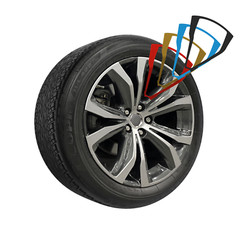 Skins for Wheels-Full Kit- 2016-2021 Lexus RX 350