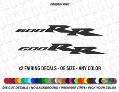 x2 CBR600 RR Fairing Decals Stickers Motocross Fuel Tank Racing Emblems CBR 600