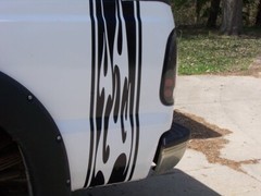 Tribal Flame Truck Bed stripes Stripe Graphics FIT ALL Ram GMC CHEVY F150 F250