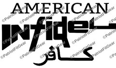 American Infidel,In God We Trust,Dont tread on me,Military,Custom Vinyl Decal