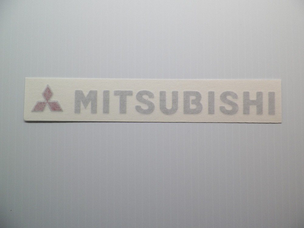 New 93-99 Mitsubishi Rear Logo Flat Badge Decal Eclipse Mirage FTO GS-T GSX GS
