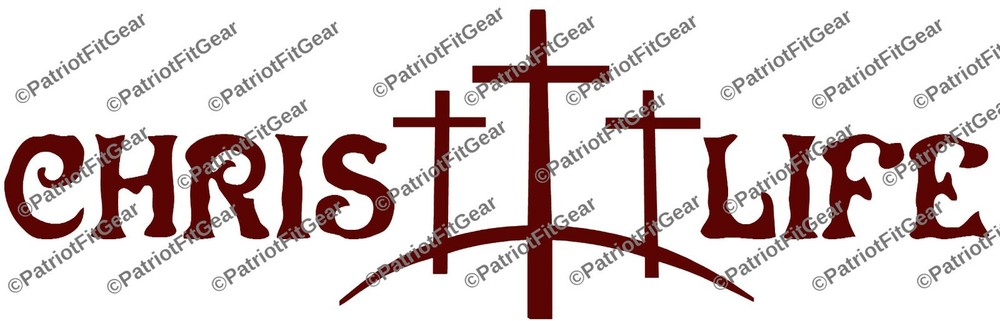 Christ Life,Religion,Christian,Faith,One Nation Under God,Sticker,Vinyl Decals