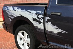 For 2009-2018 Dodge Ram RAGE Bed Graphics Solid Multi Color 3M Decals Stripes