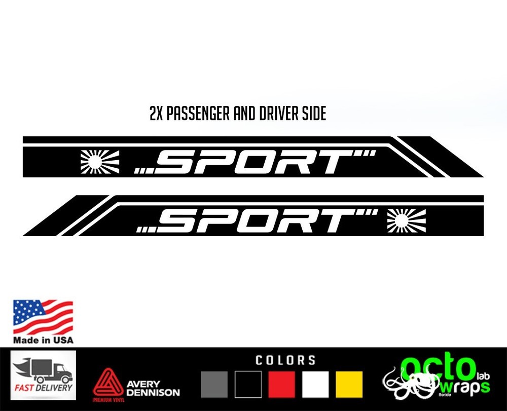 fit toyota camry rocker door decal sticker sport accessories wheels hybrid parts