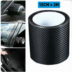 Premium Matte Flat Black Forged Carbon Fiber Vinyl Film Wrap Roll Sticker Decal