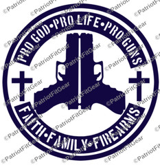 Pro God Pro Life Pro Guns,Gun Rights,10″x10,Molon Labe,We The People,Vinyl Decal