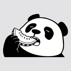 Panda Series Stickers Vinyl Waterproof Sunproof Self-adhesive for Car windows UE