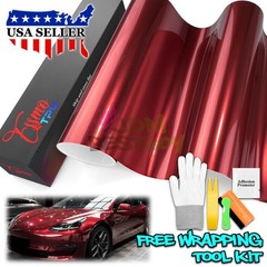 Gloss Metallic Crimson Red PPF TPU Paint Protection Film Dry Wet Auto Vinyl Wrap