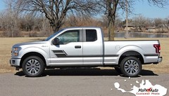 ELIMINATOR 2015-2020 Ford F-150 Side Door Low Hockey Stripe Vinyl Graphic Decal