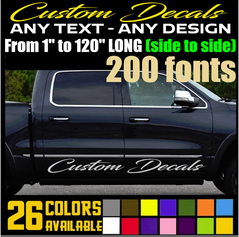 High Quality Custom Sport Decal Banner Sticker for Cars, Trucks, Bikes, SUV (13)