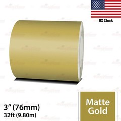 3″ Vinyl Pinstriping Pin Stripe Car Styling Tape Decal Sticker 76mm MATTE GOLD