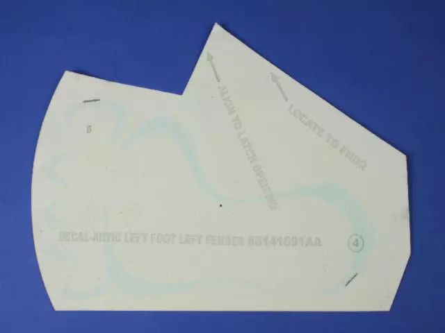 Genuine Mopar Decal Left 68141691AA