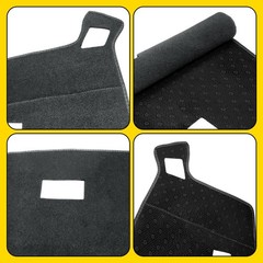 Black Dash Cover Mat for Ford F150 2021 2022 2023 24 25 Dashboard Protector 1-5X