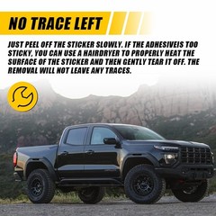 4PCS Precut Side Marker Light Blackouts Vinyl Overlay For 2023-2025 GMC Canyon
