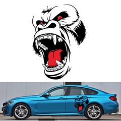 Car Sticker Horror Ape Totem Graphics Vinyl Decal Decorative Auto Accessories