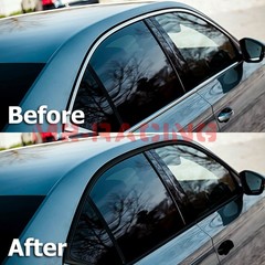 Gloss / Matte / Carbon Fiber Style Black Vinyl Wrap Roll Chrome Delete1 Car Trim