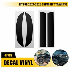 4X Front Rear Reflector Decals Precut Tint Overlay Vinyl For 2024 2025 Traverse