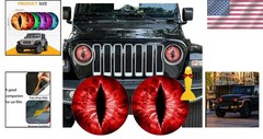 Scratch Resistant Beast Eyes Headlight Decals – Vibrant 3D Design for Vehicles