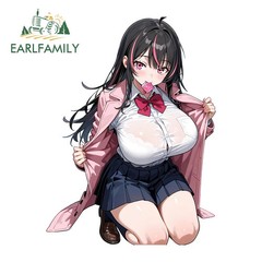 EARLFAMILY Anime Girl Car Stickers and Decals Creative Funny Motorcycle Decals