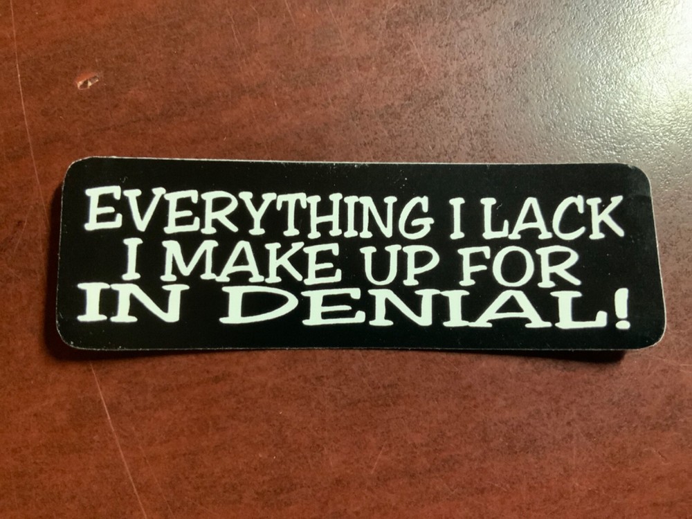 Motorcycle Sticker for Helmets or toolbox #2,317 Everything I lack I make up for