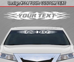 Design #114 Personalized Decal Sticker Vinyl Graphic Windshield Window Car Truck