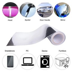 12×60 Inch Self Adhesive Chrome Silver Vinyl Wrap Sticker Decal Film Sheet