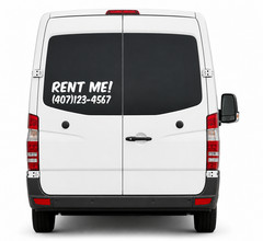 Custom RENT ME Vehicle Window Decal Business Advertising Vinyl Sticker Van Truck