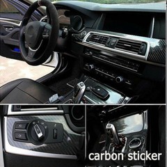 5D Waterproof Carbon Fiber Vinyl Car Wrap Sheet Roll Film Sticker Decal Paper US