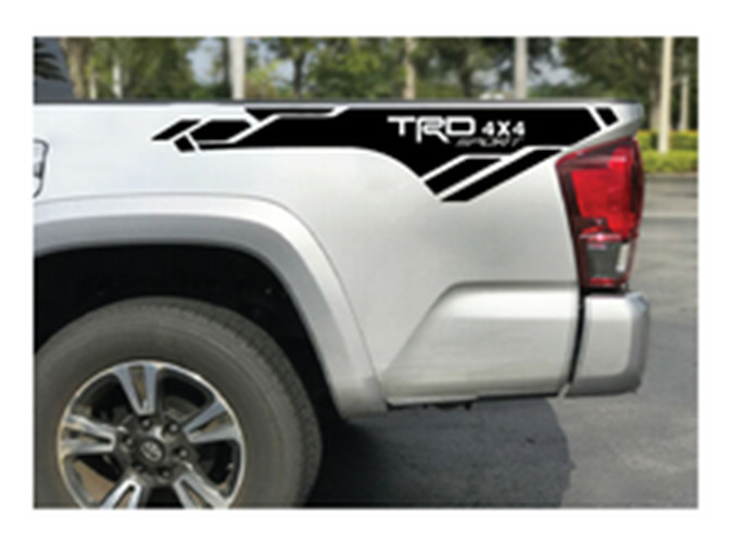 2X side bed Vinyl Decals graphic 2016-2020 4 Toyota Tacoma TRD 4×4 Sport