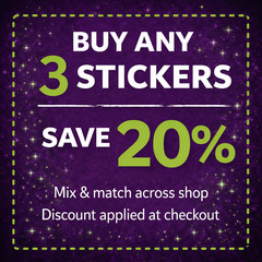 CUSTOM STICKER 4 INCH VINYL DECAL WATERPROOF – YOUR ARTWORK/GRAPHIC