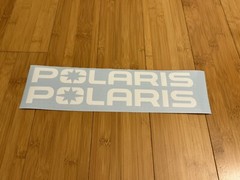 Polaris (SET 2) 8” White Decals Stickers UTV ATV CAR TRUCK vinyl decal window