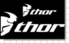 Thor Racing Die Cut Team Sticker Motocross 2 Pack 10.5″ and 5.5″ MX