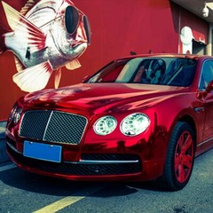Chrome Mirror Vinyl Film Wrap Sticker Decal Stretchable Reflective Super Gloss