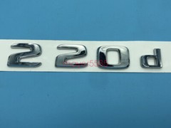 Chrome ” C220d ” Number Letters Rear Trunk Badge Emblem for Mercedes Benz C220d