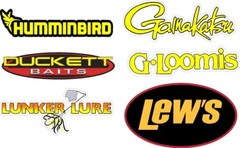 6 PK Boat Carpet Graphics 022 Marine Fishing (Each one is 8-9 Inches Wide)