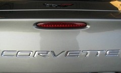 Rear Bumper Brushed Plastic Letters Inserts for Chevrolet Corvette C5 C-5 97-04