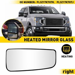 1/2Set For 2015-2022 250 F150 350 450 Tow 550 Mirror Glass Lower Heated Passenge
