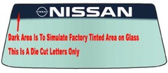 FOR NISSAN WINDSHIELDS – BANNER DIE CUT STICKER VINYL DECAL AND APPLICATION TOOL