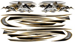 RV, Trailer Hauler, Camper, Motor-home Large Decals/Graphics Kits-K-0008-5