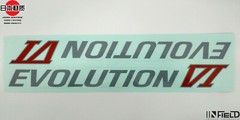 JAPAN MATERIAL MITSUBISHI EVO 6 EVOLUTION VI SIDE DOOR REPLACEMENT STICKER #B010