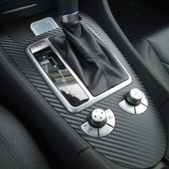 4D Car Interior Accessories Interior Panel Black Carbon Fiber Vinyl Wrap Sticker