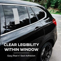 Plain White Addendum Window Stickers – Adhesive – 3-1/8″ x 11″ (250 per pack)