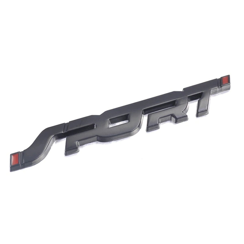 Car Accessories Sticker Styling Metal 3D Chrome Black Auto Car Trunk Racing Spor