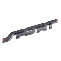 Car Accessories Sticker Styling Metal 3D Chrome Black Auto Car Trunk Racing Spor