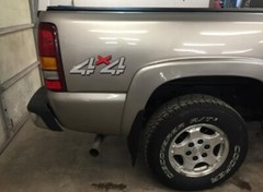 set of 2 1999 2006 Chevy Silverado 4×4 decals – F – bed side 1500 2500 4WD