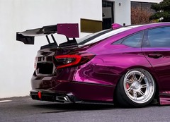 ESSMO PET Super Gloss Metallic Rubellite Purple Vehicle Vinyl Wrap Decal Paint